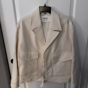 NWT Ami Wool Ivory Jacket Size S